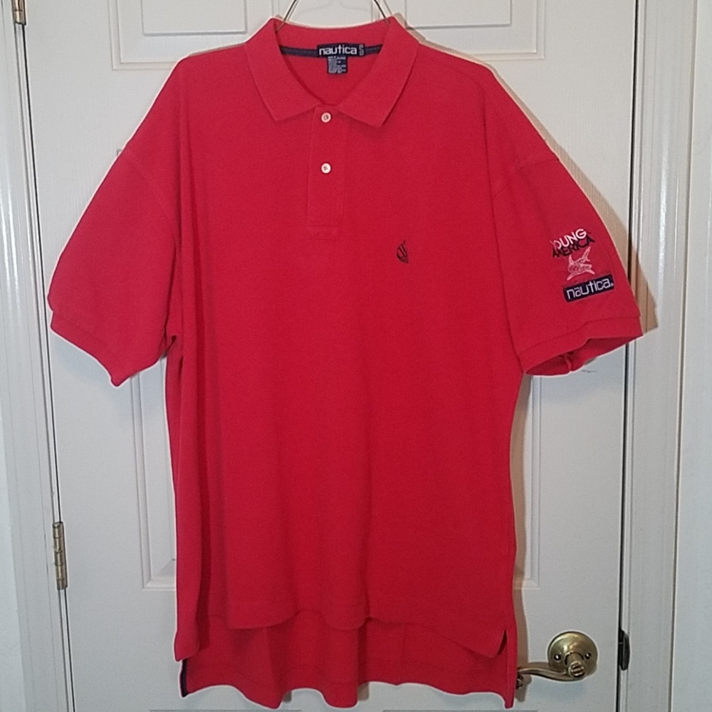 Vintage 1990s Nautica Polo Young America defence